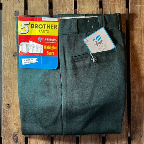 1960's 5 BROTHER Whipcord Trousers Deadstock