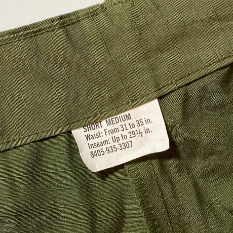 1960's US.ARMY Jungle Fatigue 4th Trousers Deadstock