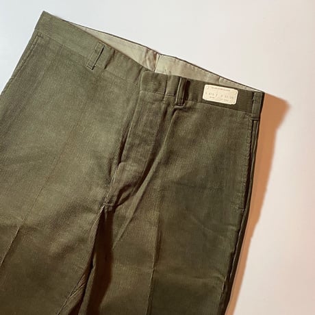 1960's KORATRON Corduroy Tapered Pants Deadstock