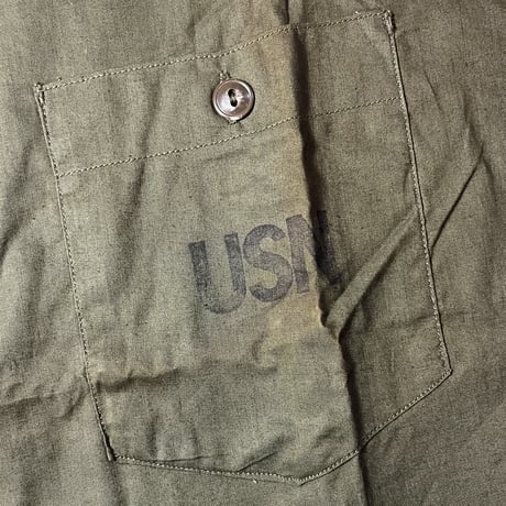 1940's US.NAVY N-3 Poplin L/S Shirt Deadstock
