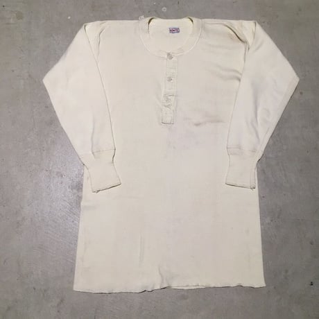 1940's WEDGEFIELD Henleyneck L/S Tee