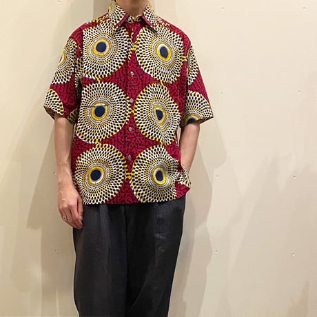 1960's F.A.MAC CLUER Batik S/S Shirt