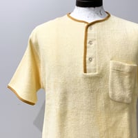 1960's HANES Pile Henleyneck S/S Shirt Deadstock