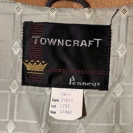 1960's TOWNCRAFT Velours Cardigan Deadstock