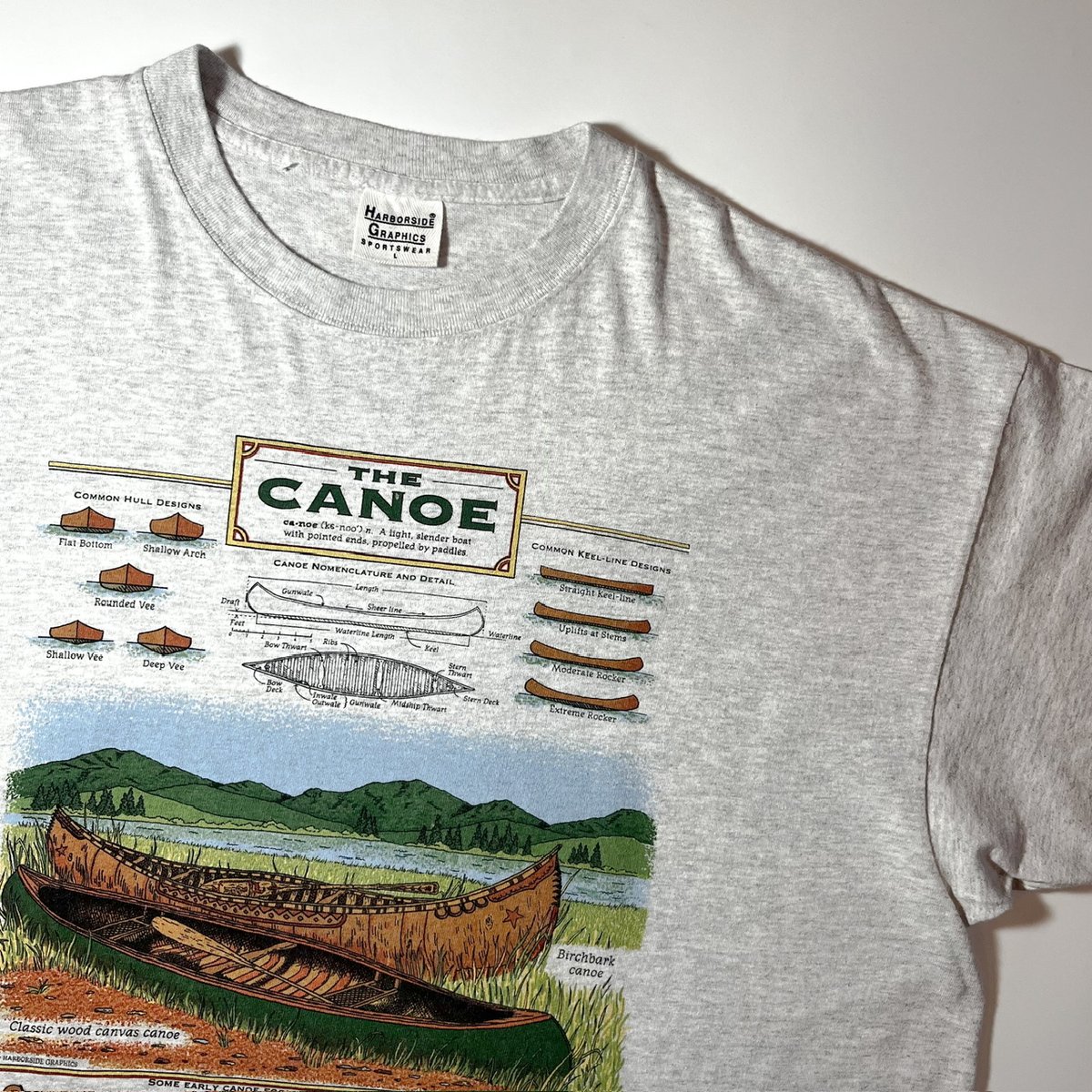 【80’s】　Harborside Graphics カヌーTシャツ L カヌー 【80's】 Harborside Graphics カヌーTシャツ L JUNK
