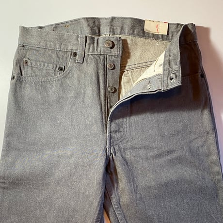 1980's Levi's 501 Gray Denim Pants Deadstock