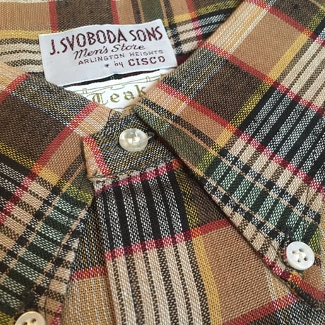 1960's J.SVOBODA SONS L/S Shirt Deadstock