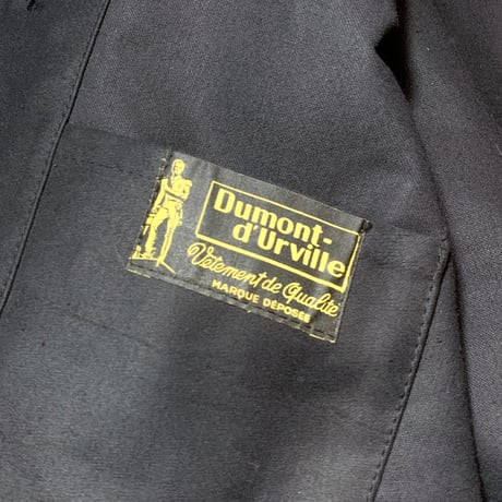 1950's Dumont-d'urville Black Moleskin Jacket Deadstock