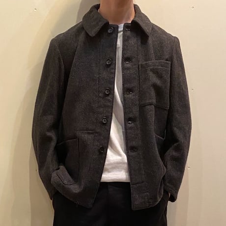1950's French Unknown Wool Farmer Jacket