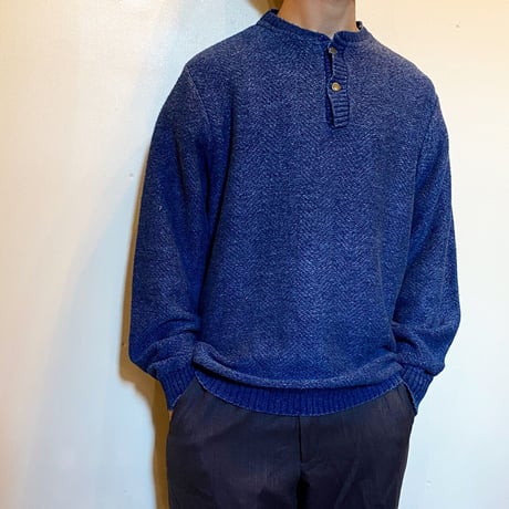 1980's L.L.Bean Indigo Cotton Sweater