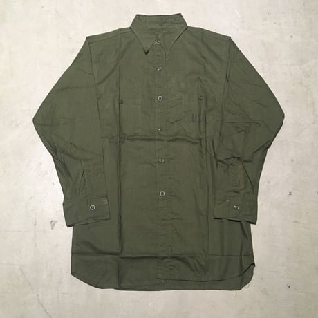 1940〜50's US.NAVY N-3 Poplin L/S Shirt Deadstock
