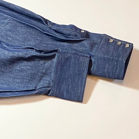 1980's BIG MAC Denim Western L/S Shirt Deadstock