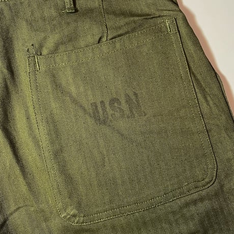 1940's US.NAVY N-3 Herringbone Trousers Deadstock