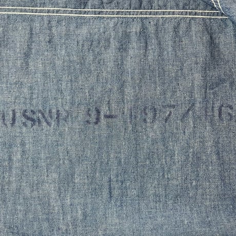 1940's US.NAVY Chambray L/S Shirt