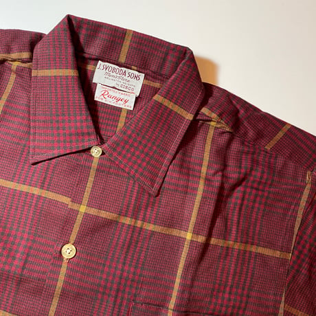 1960's J.SVOBODA SONS L/S Shirt Deadstock
