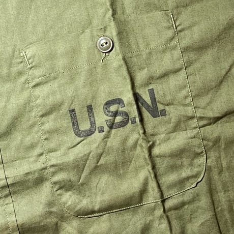 1940's US.NAVY N-3 Poplin L/S Shirt Deadstock