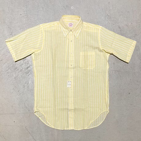 1980's Brooks Brothers Cotton&Linen S/S Shirt Deadstock