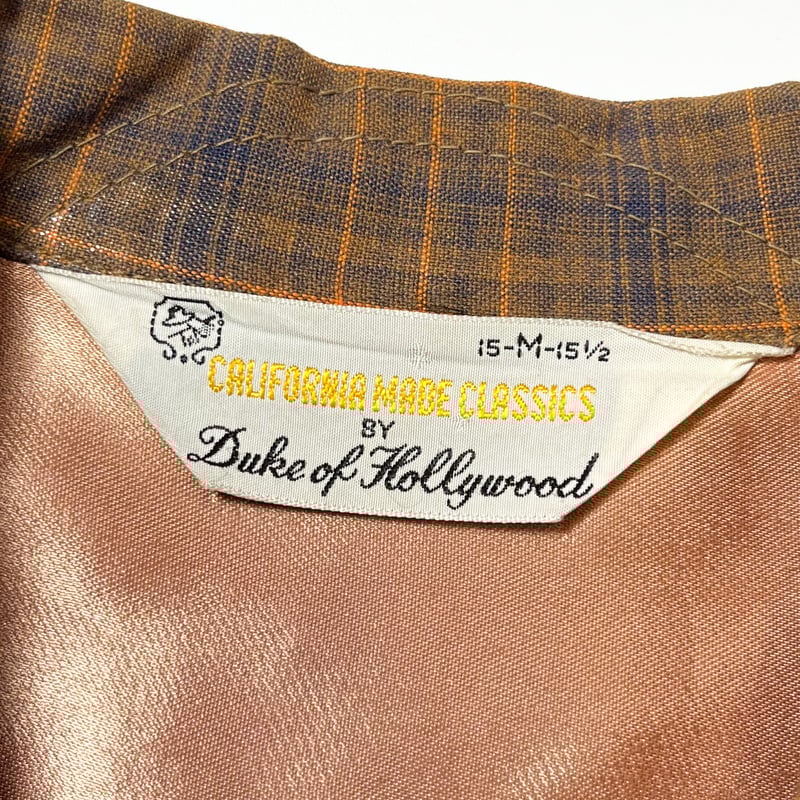 50's 60's♦️ギャバ シャツ♦️レーヨン♦️Duke of Hollywood 1960's Duke of Hollywood Rayon L/S Shirt | Unwave