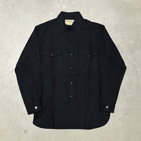 1950's US.NAVY CPO Wool L/S Shirt Deadstock