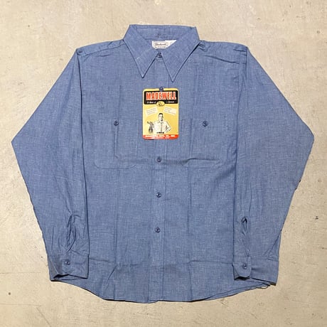 1970's MADEWELL Chambray L/S Shirt Deadstock