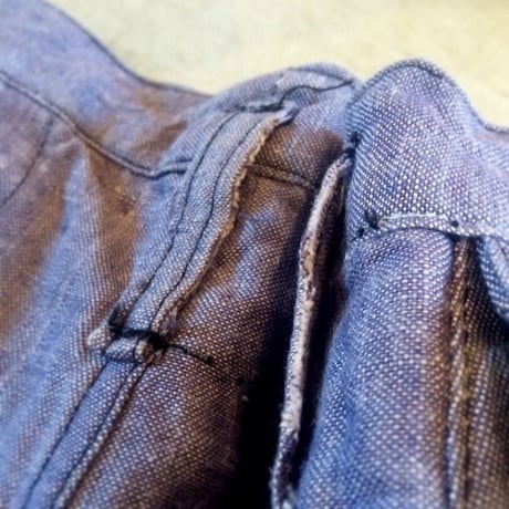 1950's French Navy Linen Trousers