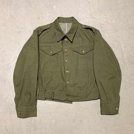1950's British Army Green Denim Jacket Deadstock