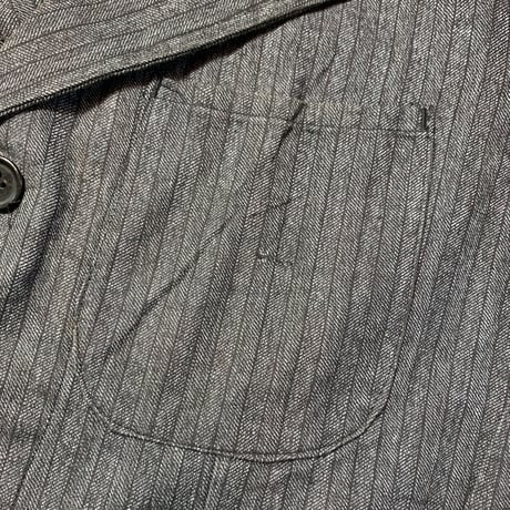 1940〜50's French Unknown Herringbone Stripe Work Jacket
