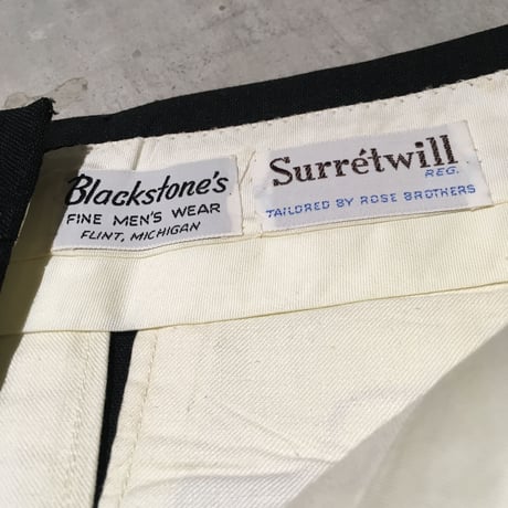 1960's ROSE BROTERS Tapered Slacks Deadstock