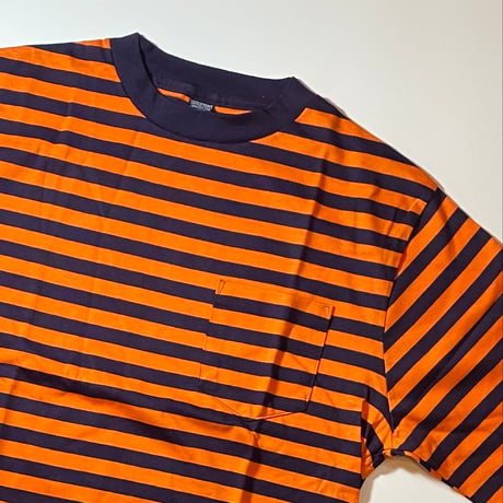 1990's LANDS' END Border Tee Deadstock