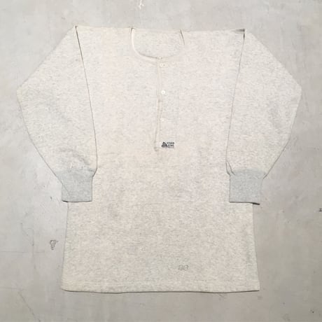 1930's〜 STORM KING Sweat Henleyneck L/S Tee Deadstock