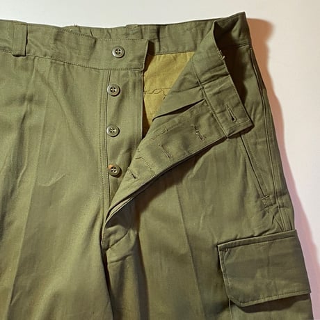 1950〜60's French Army M-47 Herringbone Trousers Deadstock