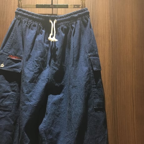1980〜90's Unknown Indigo Easy Pants