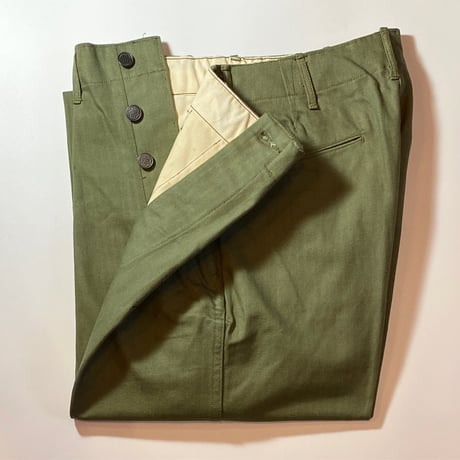 1940's US.ARMY M-37 Herringbone Trousers Deadstock