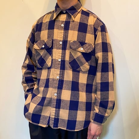 1970's BIG YANK Heavy Flannel L/S Shirt