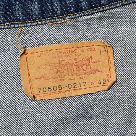 1960's Levi's 70505 Big E Denim Jacket