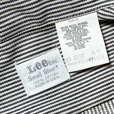 1970's Lee Hickory L/S Shirt Deadstock