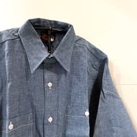 1960's RIVERSIDE Chambray L/S Shirt Deadstock