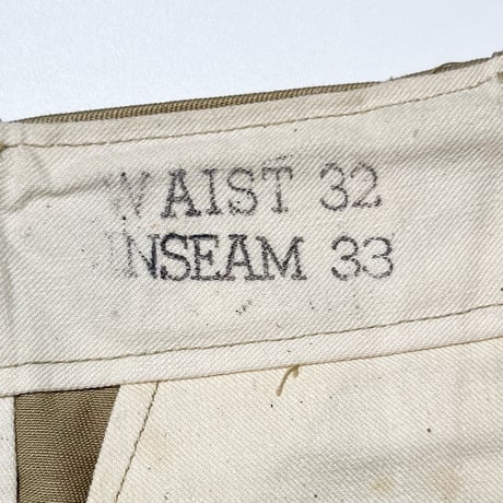 1940's US.ARMY M-45 Chino Trousers Deadstock
