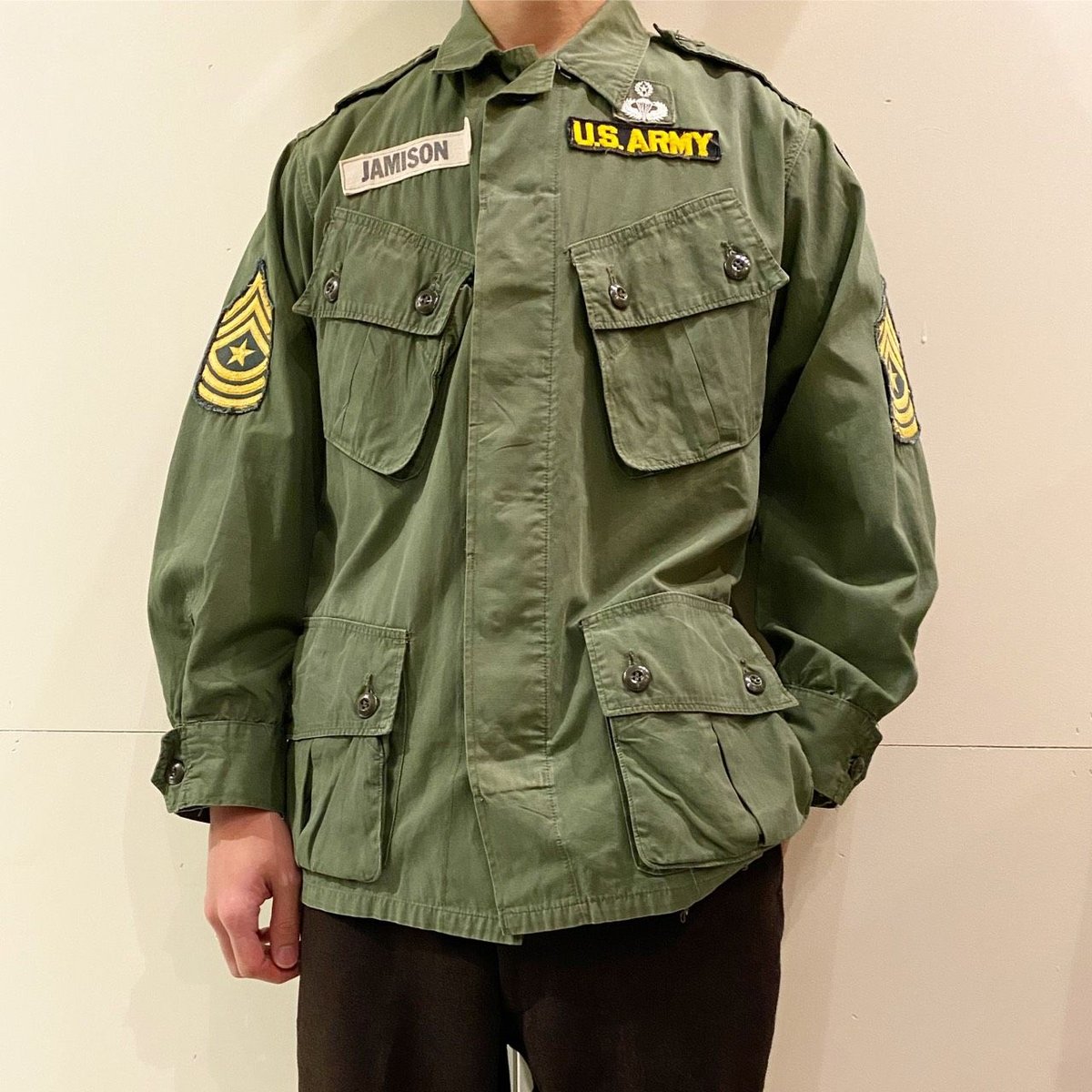 ジャケット・アウター us army jungle fatigue jacket 1st type Vintage US Army Jungle Fatigue Jacket | ref. / Web Store