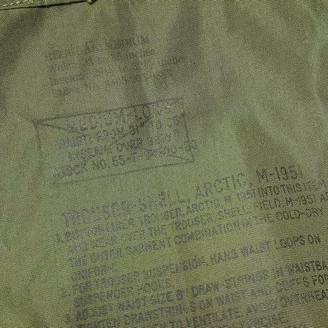 1950's US.ARMY M-51 ARCTIC Trousers Deadstock
