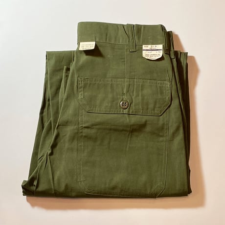 1960's LOUIS ARONOFF CO. Poplin Utility Trousers Deadstock