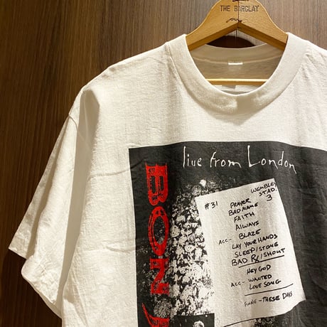 1990's Unknown BONJOVI Tour Printed Tee Deadstock