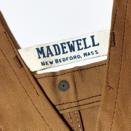 1960's Madewell Double Knee Overall Deadstock