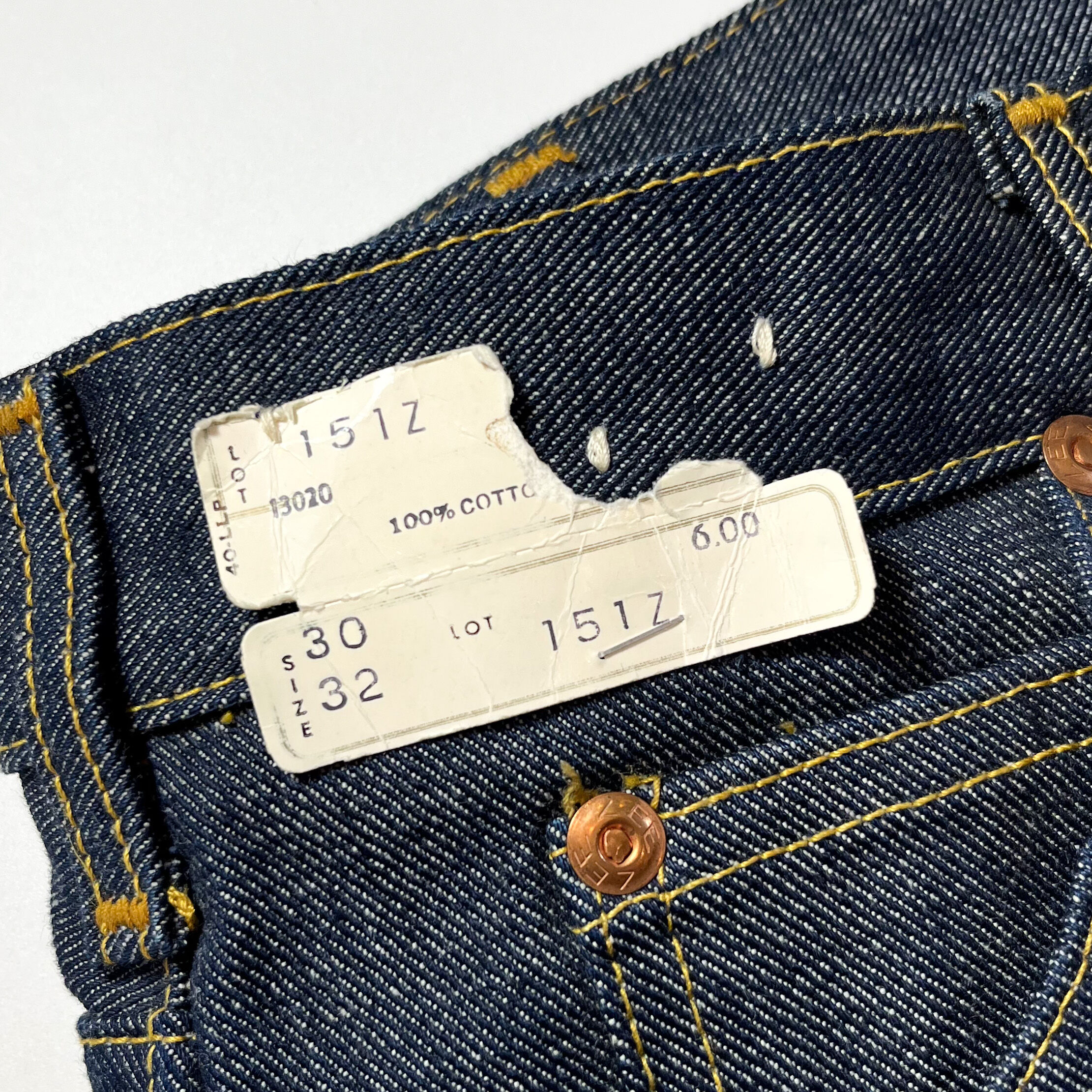 A*W様 60s〜70s Lee Leens 1960〜70's Lee Leens Denim Pants Deadstock | Unwave