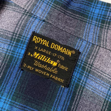 1960's ROYAL DOMAIN Rayon L/S Shirt