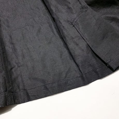 1940's A.BOHUON Black Linen Coat Deadstock