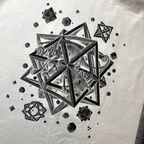 1990's ANDAZIA M.C.ESCHER Mulch Printed Tee