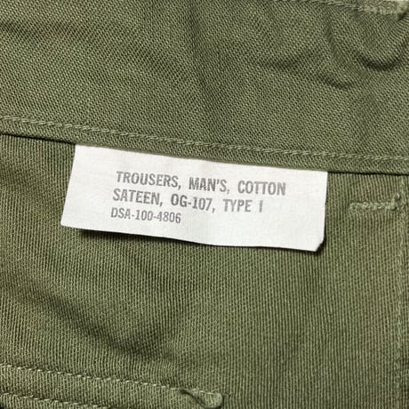 1960's US.ARMY Utility Trousers Deadstock