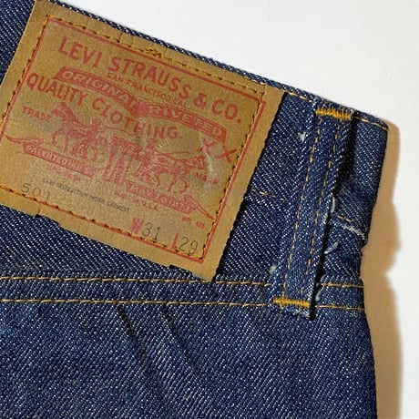 1970's Levi's 501 66 Single Denim Pants Deadstock