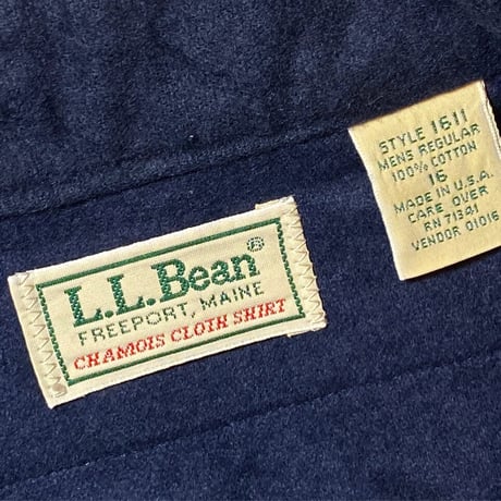 1980's L.L.Bean Chamois Cloth L/S Shirt